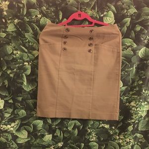 Banana Republic Khaki Pencil Skirt